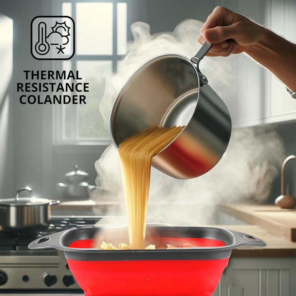 Miniatura 4 de Colador Plegable De Silicona X2 Unidades